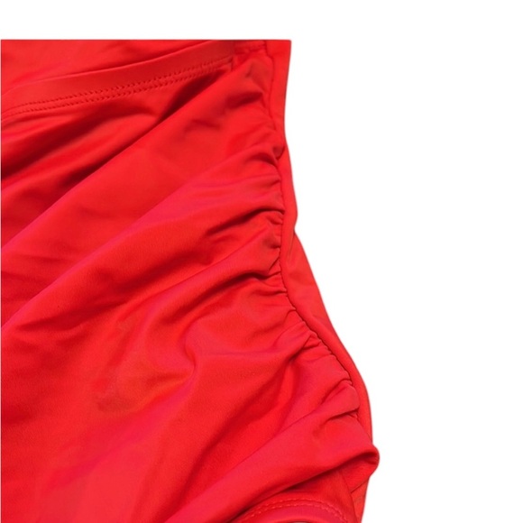 Swimsuits For All One Shoulder Ruffle Swimsuit Size 18 - Picture 3 of 9